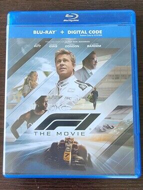 F1 The Movie DVD Blu-ray + Digital Code - Blue Case (Like New - Watched Once!)